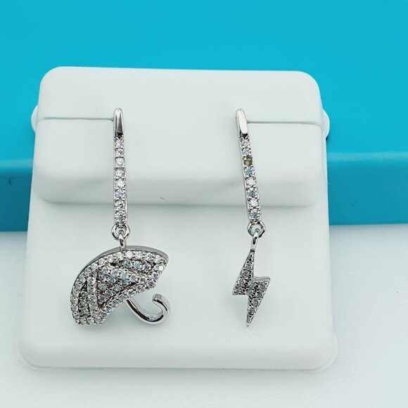 "925 Sterling Silver CZ Beautiful Earrings for Women, 1USPAR4262 - Picture 11 of 11